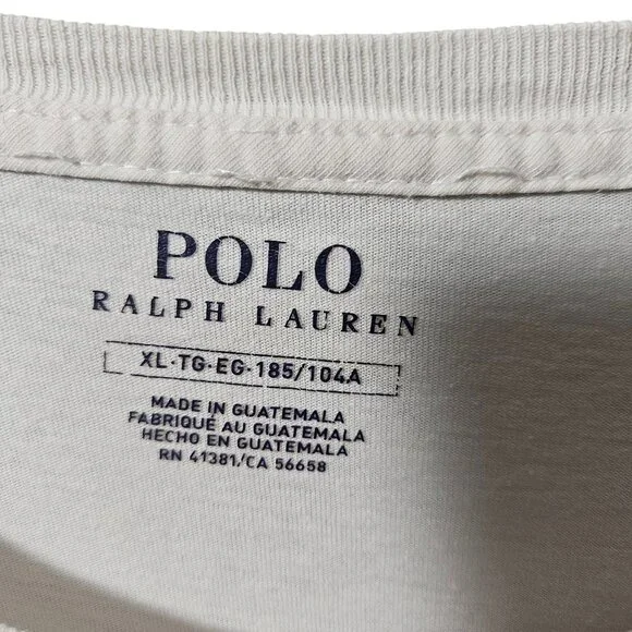 Polo Ralph Lauren Polo Bear Graphic T-Shirt XL White 100% Cotton Crewneck Casual - Picture 3 of 6